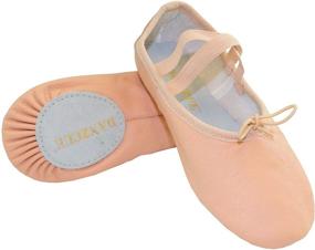 img 4 attached to 🩰 Danzcue Child Leather Ballet Slipper Girls' Shoes: Exceptional Comfort and Style for Active Girls