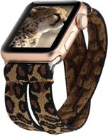 📱 ремешок yoswan на растяжимой петле совместим с apple watch band 40mm 38mm iwatch series 6/5/4/3/2/1 - эластичный запястный ремешок логотип