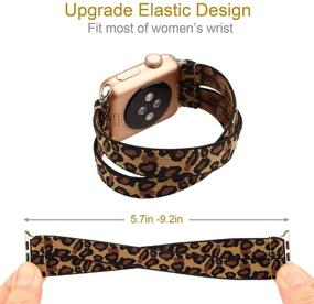 img 2 attached to 📱 Ремешок YOSWAN на растяжимой петле совместим с Apple Watch Band 40mm 38mm iWatch Series 6/5/4/3/2/1 - Эластичный запястный ремешок