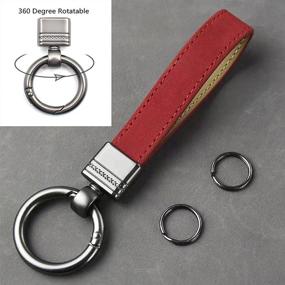 img 3 attached to 🔑 Genuine Leather Keychain Suit Holder: Stylish and Practical Accessory for Keeping Your Suits Organized