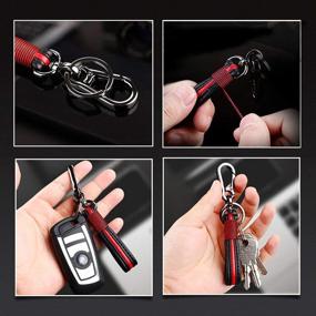 img 1 attached to 🔑 Genuine Leather Keychain Suit Holder: Stylish and Practical Accessory for Keeping Your Suits Organized