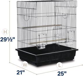 img 1 attached to 🦜 Optimize Your Parakeet's Habitat with the Square Top Parakeet Cage