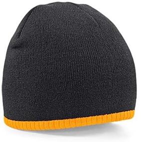 img 3 attached to 🧢 Stylish Beechfield Knitted Beanie: Boys' Contrast Graphite Hat for Trendy Accessories