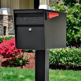 img 3 attached to 📬 Medium-sized Curbside Security Locking Mailbox - Mail Boss 7106, Black