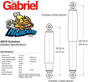 img 1 attached to 🚗 Pair of Gabriel 49218 Shock Absorbers – Enhance your Car's Suspension System