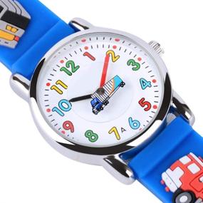 img 1 attached to Blue Girls' Waterproof Silicone Child Watches by Venhoo