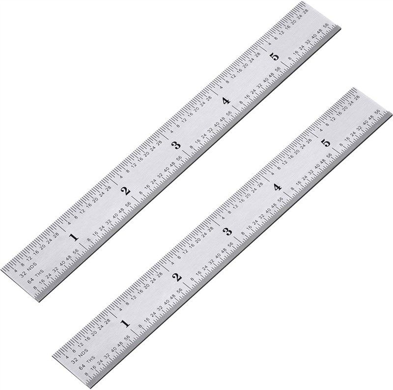 Breman Precision Metal ruler 36 inch - stainless steel cork metal
