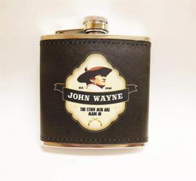 img 2 attached to John Wayne Leather Flask Shield