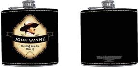 img 1 attached to John Wayne Leather Flask Shield