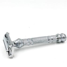 img 2 attached to 💈 Parker 66R: Ultimate Super Heavyweight Double Edge Safety Razor | Includes 5 Premium Blades