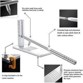 img 2 attached to 🦪 Hoomuda Oyster Shucker - Набор для открытия устриц и нож (SEO Набор для открытия устриц)