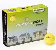 ⛳ enhance golf skills with almostgolf point3 limited flight practice golf balls – 10-pack foam training balls with realistic spin, trajectory, & accuracy logo