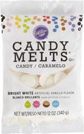 🍬 конфеты wilton ярко белые, 12 унций. логотип
