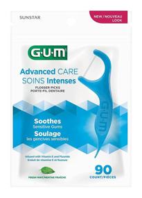 img 3 attached to 🍬 GUM - 888DF Advanced Care Flossers, Fresh Mint Dental Floss Picks with Vitamin E & Fluoride, 90 Count