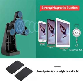 img 3 attached to 📷 ORASANT Magnetic Tripod Mount - Compatible with iPhone and iPad, 360° Rotatable and Tiltable, Anti-Wobble Design, Single-Hand Operation, Easy Phone Holder for Tripod (Vertical and Horizontal)