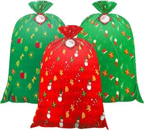 img 4 attached to 🎁 Christmas Large Jumbo Bag: Festive Extra-Large Gift Carrier