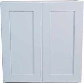 img 4 attached to Brookings 30-Inch White Shaker Wall Cabinet by Design House