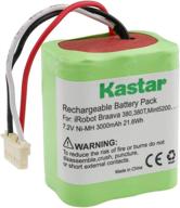 🔋 kastar braava380 battery (1 pack): high-capacity replacement for irobot mint 5200 vacuum cleaner, compatible with braava 380t, mint5200, and more! логотип