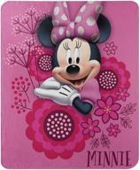 🎀 disney's minnie's bowtique fleece throw blanket - so many bows - 45" x 60" - multi color: a cozy must-have! logo