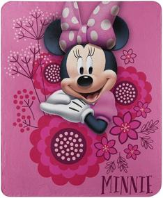 img 4 attached to 🎀 Disney's Minnie's Bowtique Fleece Throw Blanket - So Many Bows - 45" x 60" - Multi Color: A Cozy Must-Have!