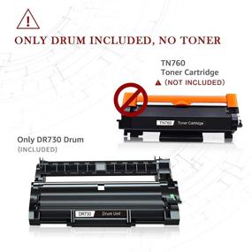 img 3 attached to 🖨️ High-Quality Toner Kingdom Compatible Drum-Unit Replacement - Brother DR730 Drum - MFC-L2710DW, L2730DW, L2750DW, HL-L2370DW, HL-L2370DWXL, DCP-L2550DW Tray Printer - DR-730 [1-Pack, Black]