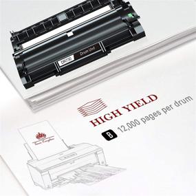 img 1 attached to 🖨️ High-Quality Toner Kingdom Compatible Drum-Unit Replacement - Brother DR730 Drum - MFC-L2710DW, L2730DW, L2750DW, HL-L2370DW, HL-L2370DWXL, DCP-L2550DW Tray Printer - DR-730 [1-Pack, Black]