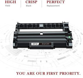 img 2 attached to 🖨️ High-Quality Toner Kingdom Compatible Drum-Unit Replacement - Brother DR730 Drum - MFC-L2710DW, L2730DW, L2750DW, HL-L2370DW, HL-L2370DWXL, DCP-L2550DW Tray Printer - DR-730 [1-Pack, Black]