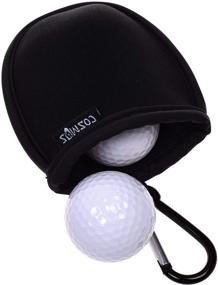 img 2 attached to 🏌️ Black Cosmos Portable Golf Ball Washer Pouch with Golf Ball Cleaner – Portable and Convenient
