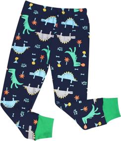 img 2 attached to Shelry Children Pajamas Dinosaur Sleepwear Boys' Clothing for Sleepwear & Robes