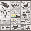 farmhouse stencils painting reusable scrapbooking logo