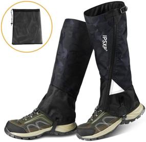 img 4 attached to IPSXP Leg Gaiters - Waterproof Snow & Tear-Resistant with Zipper Design - Oxford Nylon Fabric Breathable Leg Cover for Outdoor Travel, Hunting, Camping, Skiing, Climbing