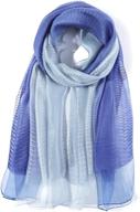 🧣 pinctrot ombre sheer scarf: lightweight, long, and large shawls for spring and fall wraps logo