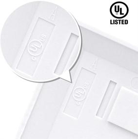 img 3 attached to 🔌 UL Listed VCE 2-Port Keystone Wall Plate 10 Pack in White for Keystone Jack and Modular Inserts