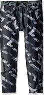 👖 dynamic performance: under armour boys' heatgear armour 3/4 printed leggings logo