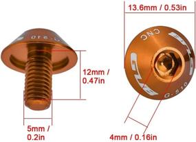 img 1 attached to Болты для бутылок с водой для велосипеда, детали