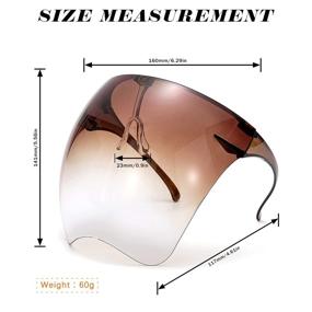 img 3 attached to 🛡️ Full Face Protective Shield with Anti-Fog UV 400 - Ideal for Occupational Health & Safety Products