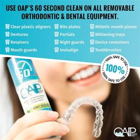 img 1 attached to 🦷 OAP Cleaner Orthodontic Cleaner, Retainer Cleaner, Denture Cleaner, and Mouth Guard Cleaner - 60 Second Foam Cleanser, Paraben, Sulfate, and Triclosan Free - 44.3 mL, Pack of 3 Bottles