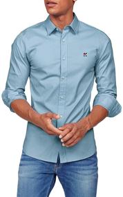 img 4 attached to 👕 Musen Men's Casual Cotton Button-Up Shirt