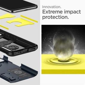 img 1 attached to Spigen Tough Armor Designed For Google Pixel 5A 5G Case (2021) - Metal Slate