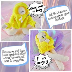 img 2 attached to 🍌 16-inch Banana Doll Man Plush - Changeable Magnet Pillow Toy Decompression Stuffed Doll - Ideal Gift for Boys, Girls, Birthday Party, and Festivals