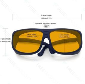 img 2 attached to Optimized Violet Glasses: Professional Eyewear | 190Nm to 490Nm Wavelength