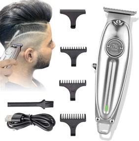 img 4 attached to 💇 Ultimate Professional Hair Clipper for Men: Outliner Trimmer with Rechargeable, Quiet Operation, and All Metal Housing