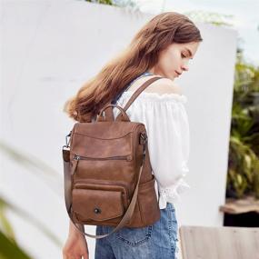 img 3 attached to 👜 CLUCI Антикражные Конвертируемые Дизайнерские Сумки и Кошельки: Стильные Рюкзаки для Женщин