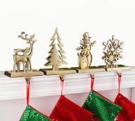 christmas stocking holder snowflakes decoration logo