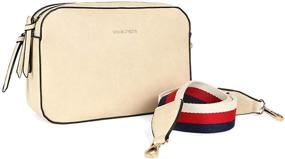 img 4 attached to 👜 Stylish Crossbody Bag for Women: Vegan Leather Shoulder Purse - Medium Lightweight Handbag