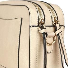img 1 attached to 👜 Stylish Crossbody Bag for Women: Vegan Leather Shoulder Purse - Medium Lightweight Handbag