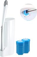 🚽 boomjoy toilet bowl wand: disposable brush with holder and 16 refills for effective bathroom cleaning logo