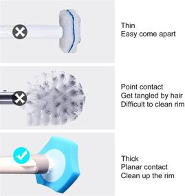 img 3 attached to 🚽 BOOMJOY Toilet Bowl Wand: Disposable Brush with Holder and 16 Refills for Effective Bathroom Cleaning