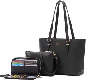 img 4 attached to 👜 Stylish and Versatile DarkGrey Crossbody Shoulder Handbags for Women - Perfect Matching Set with Wallets and Totes