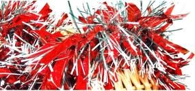 img 2 attached to 🎄 LeleCAT 19-Foot Red Christmas Tinsel Garland - Premium Quality Home Garden Artificial Tinsel Garland for Indoor or Outdoor Use: Perfect Holiday Decor, Wedding Party Decorations